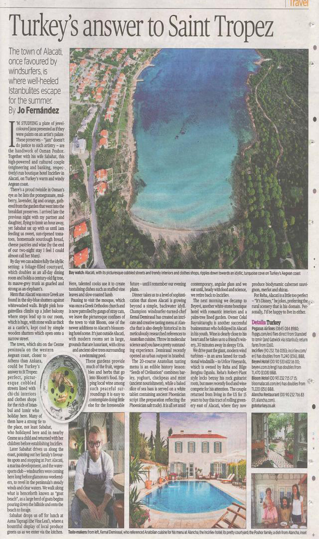 Alaçatı İncirliev - Evening Standard